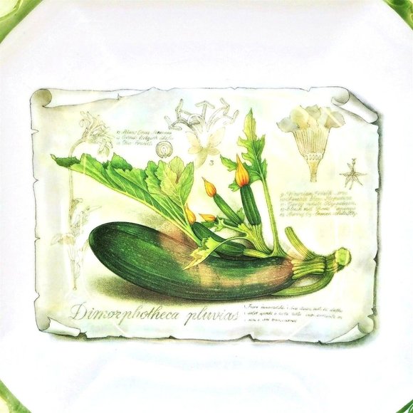 Platter Serving Bowl Sorrento by Zrike EggPlant Motif Hand Painted Italy 14" - Picture 2 of 9